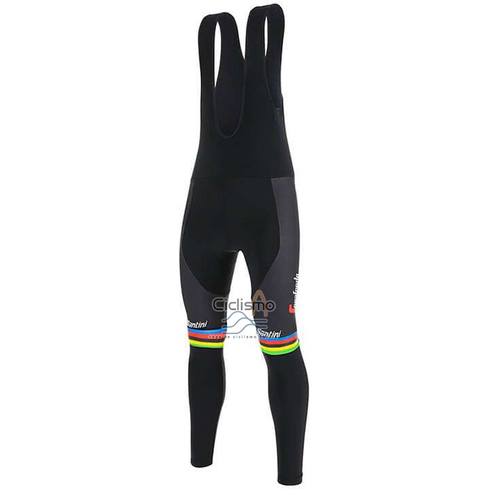 Uci Mondo Campione Trek Segafrojoo Ropa Ciclismo Culotte Largo 2020 Hombre Mangas Largas Negro